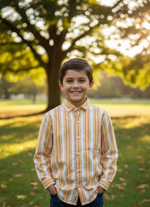 Premium Imported Kids Striped Shirt