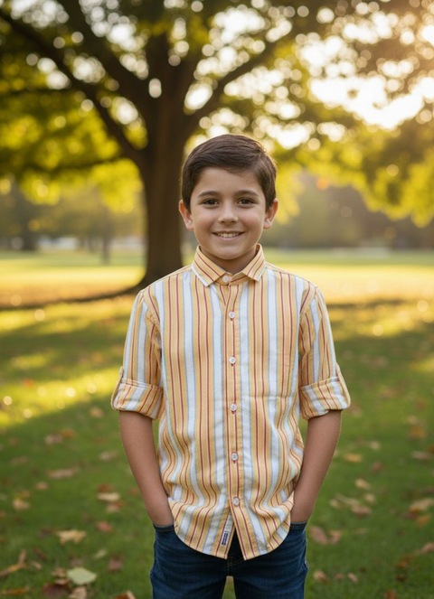 Premium Imported Kids Striped Shirt