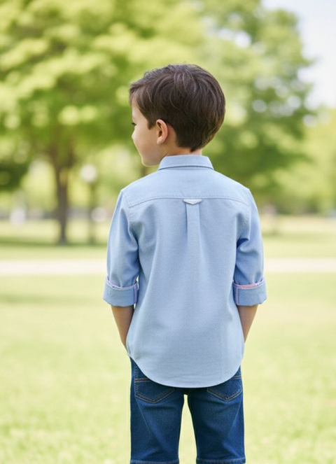 Imported Dotted Cotton Shirt for Kids