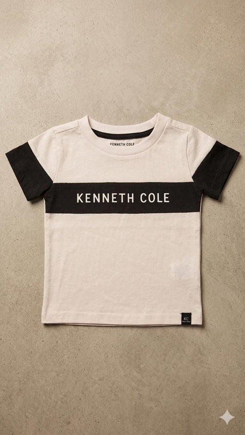 Kenneth Cole Kids Colorblock Logo Tee