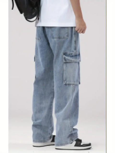 Unisex-Six-Pocket-Denim-trouser