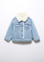 Mango Inside Fur Denim Jacket