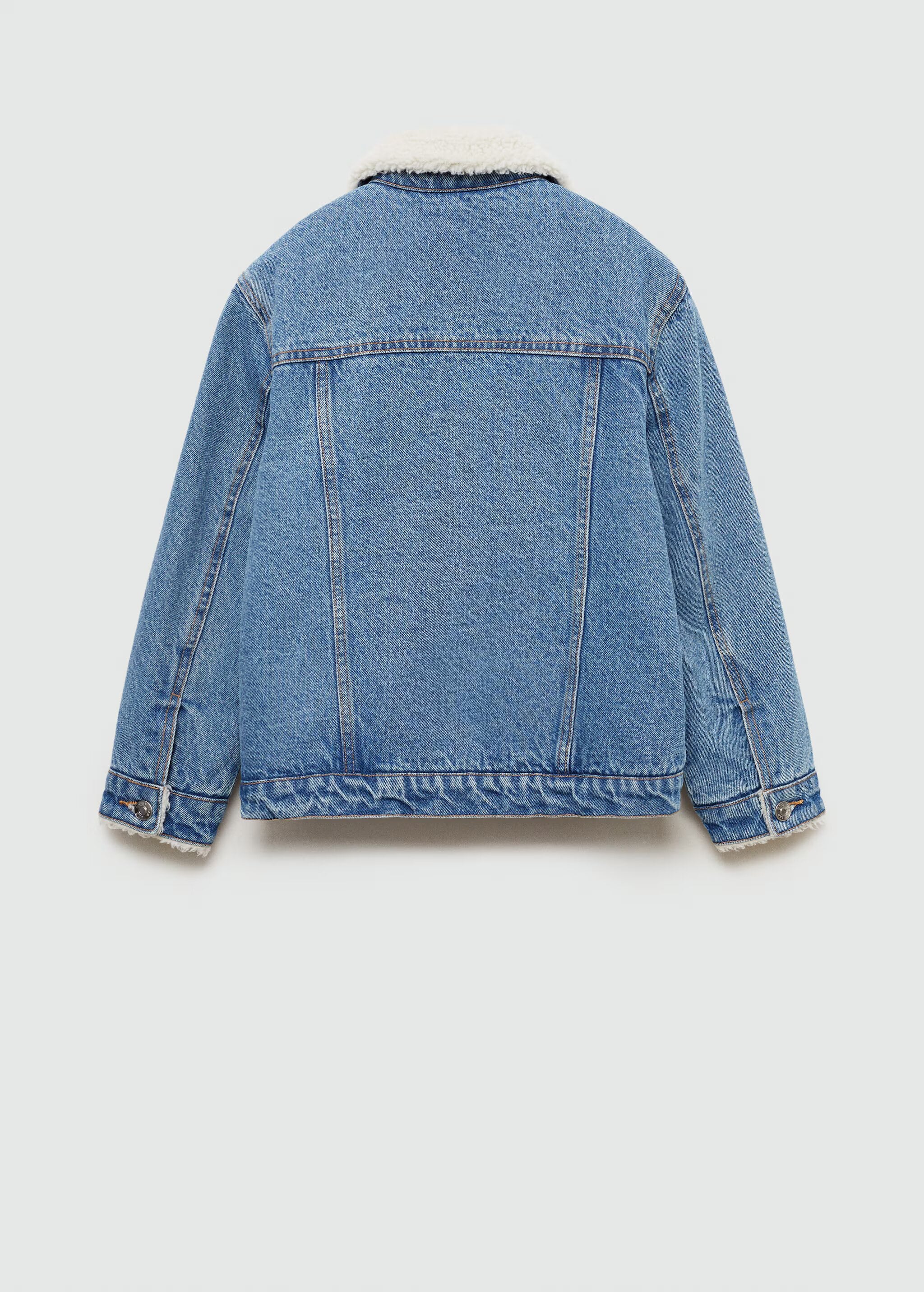 MANGO Shearling denim jacket