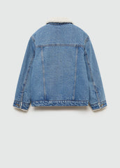 MANGO Shearling denim jacket