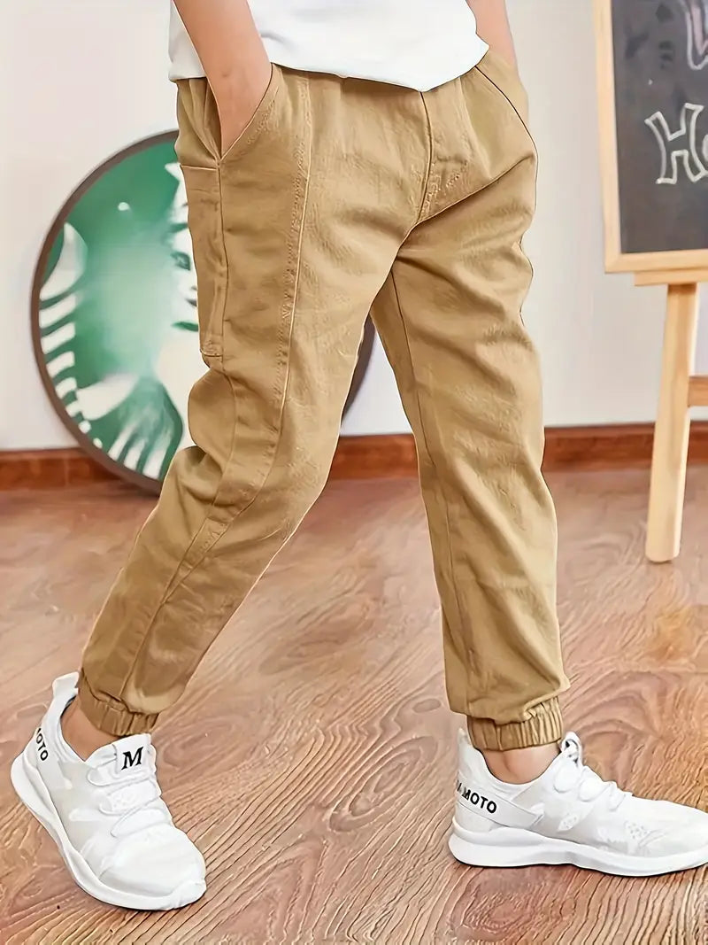 KIDS JOGGER-TROUSER-BROWN