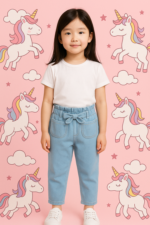 GIRLS-DENIM-SOFT-TROUSER