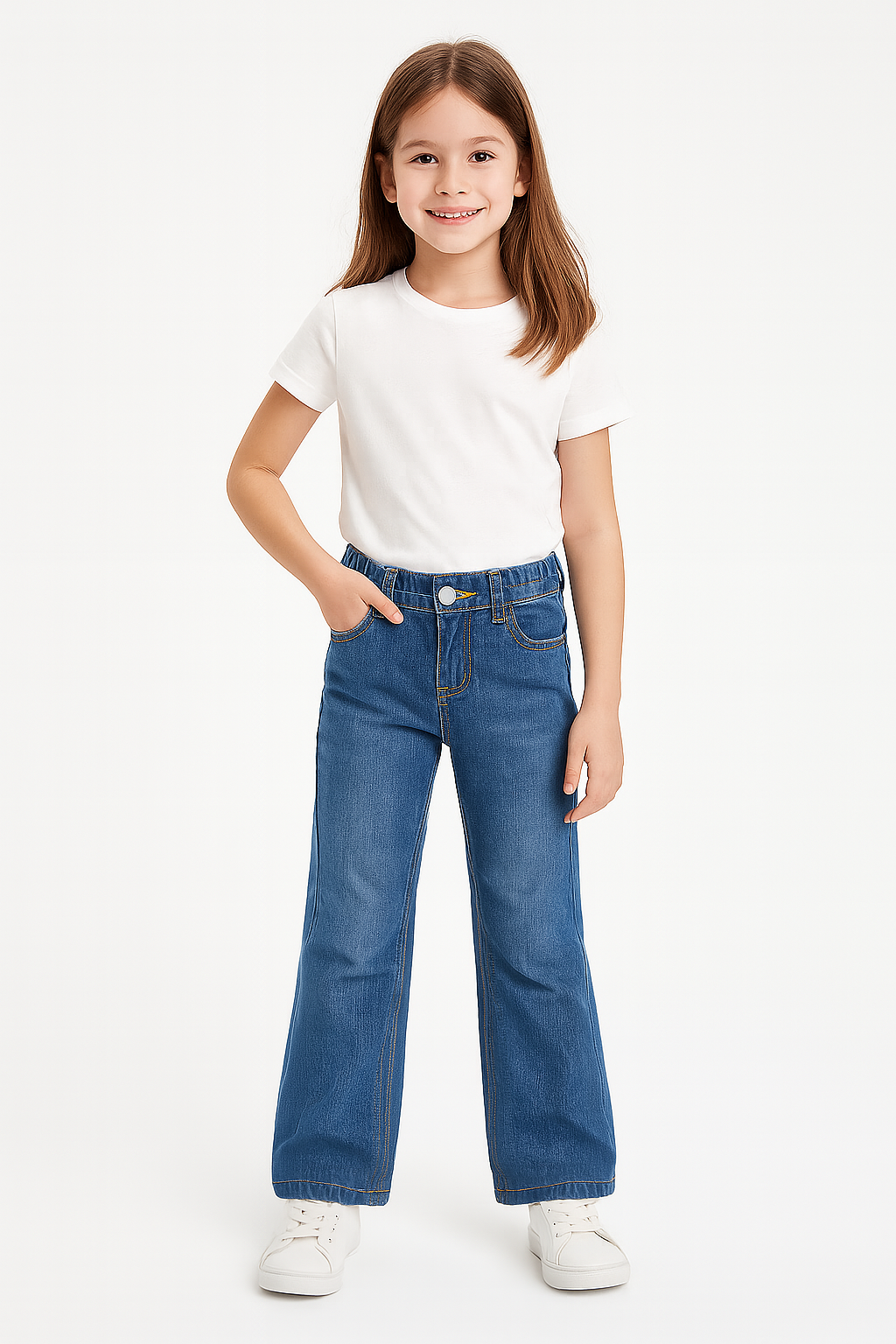 GIRLS BLENDED JEANS