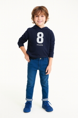 Classic Navy Slim-Fit Jeans
