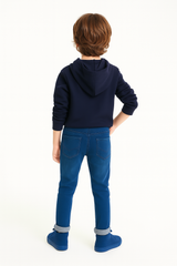 Classic Navy Slim-Fit Jeans