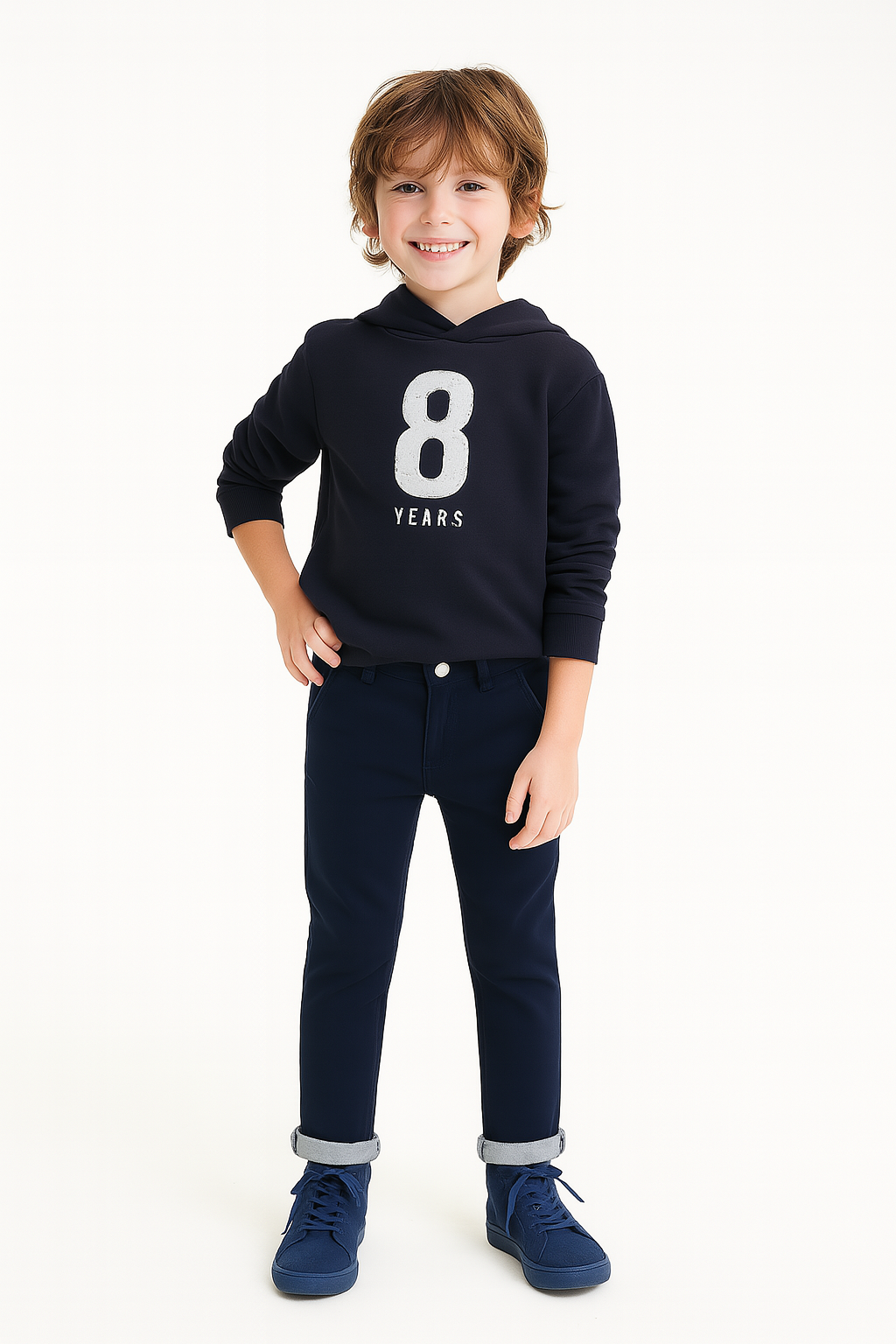 Classic Navy Slim-Fit Jeans