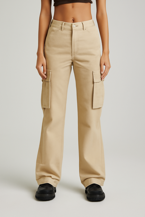 Black Wide Leg Six Pocket Jeans
