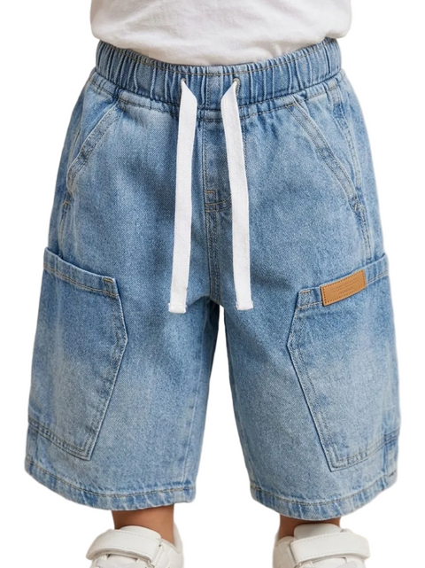 KIDS COMFORT Korean Style Baggy Bermuda Denim Shorts
