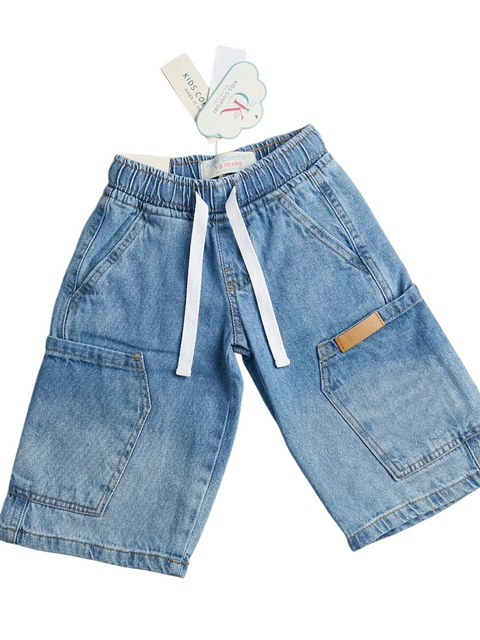 KIDS COMFORT Korean Style Baggy Bermuda Denim Shorts