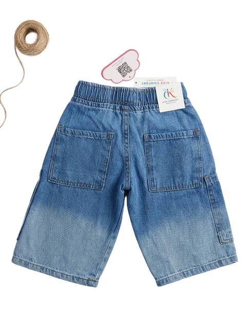 KIDS COMFORT Korean Style Baggy Bermuda Denim Shorts