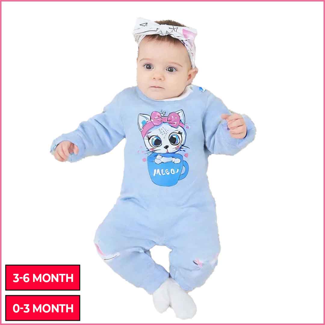 Sky Blue Kitty Tracksuit