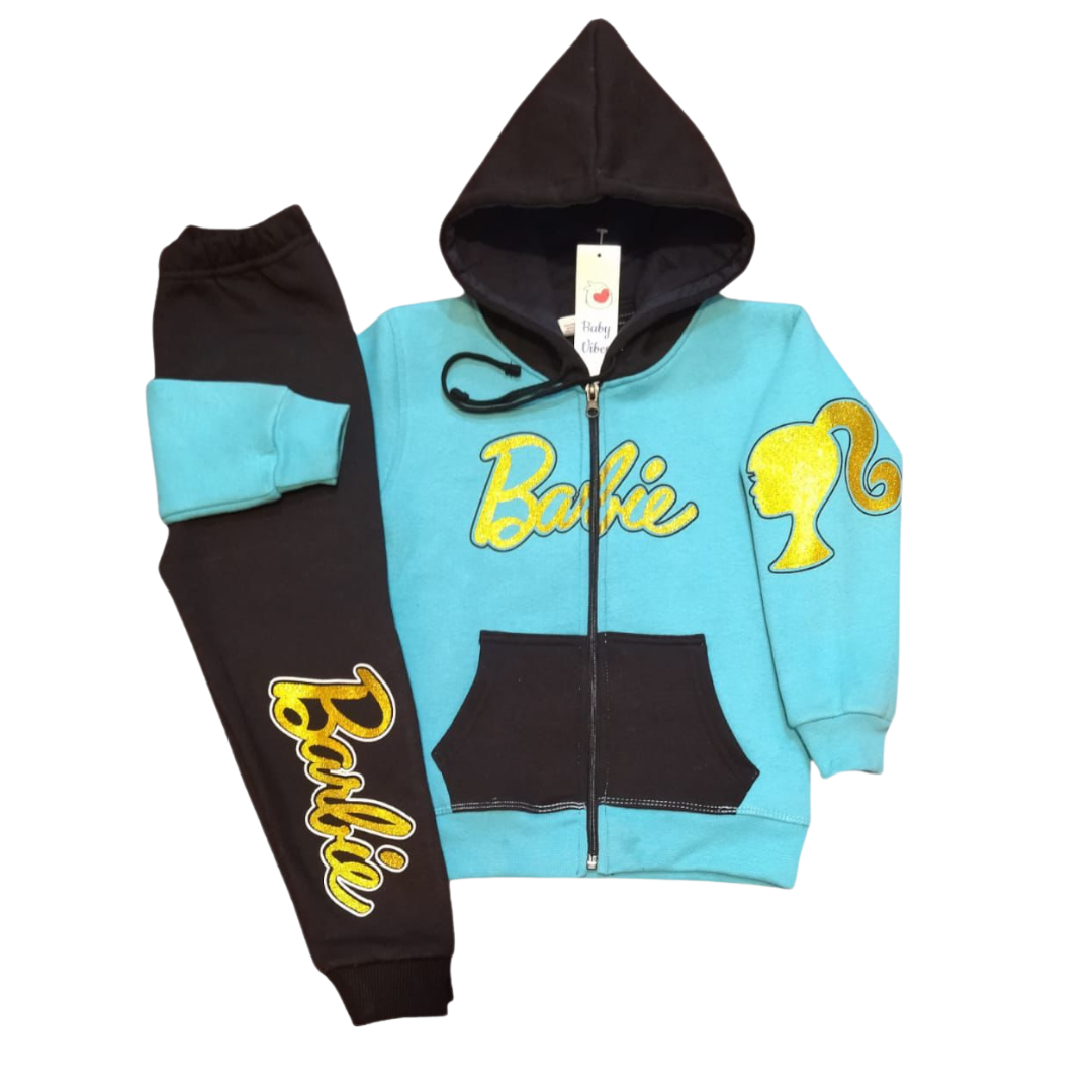 Barbie Kids Hoodie Tracksuit