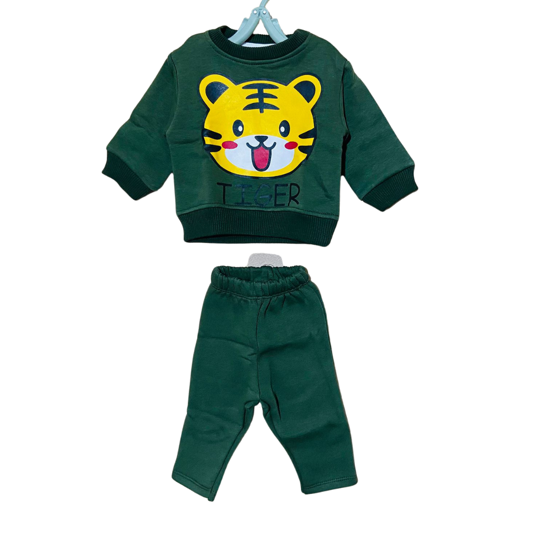 Olive Green Tiger Tracksuit