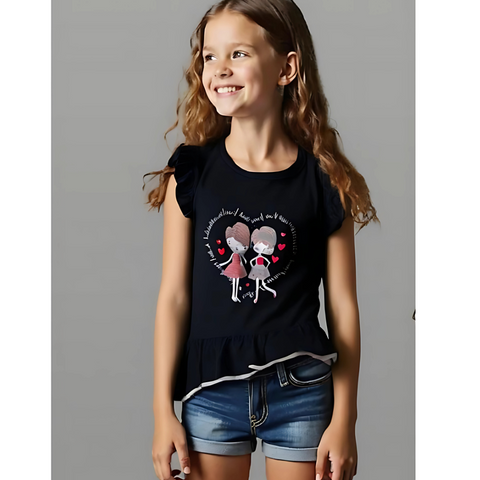 GIRLS shirt sleeves tops