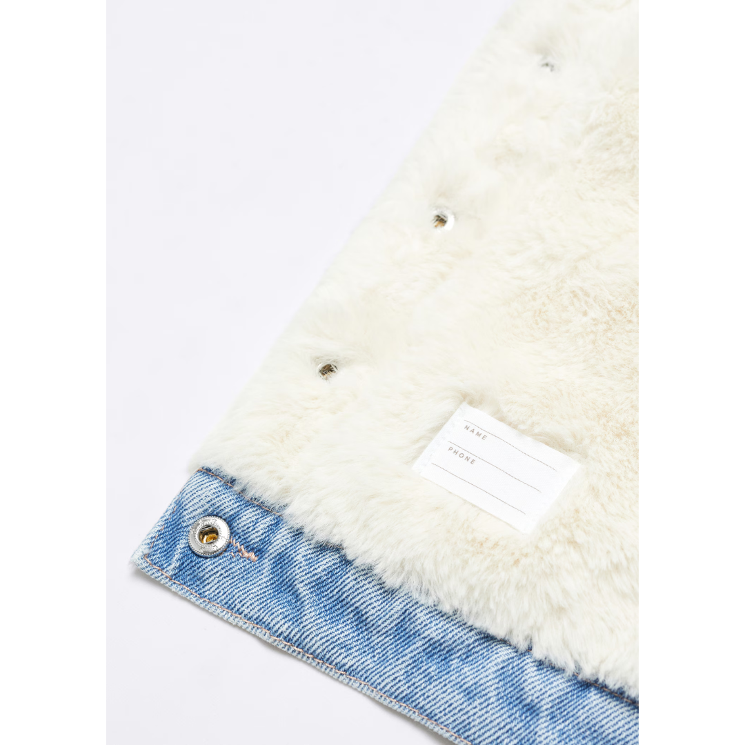 Mango Inside Fur Denim Jacket