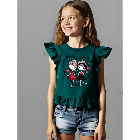 GIRLS shirt sleeves tops