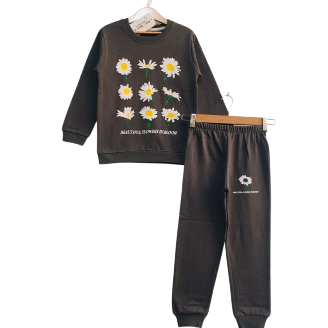 Cute Flowers Tracksuit for Kids