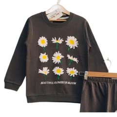 Cute Flowers Tracksuit for Kids