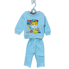 Sky Blue Giraffe Adventure Tracksuit