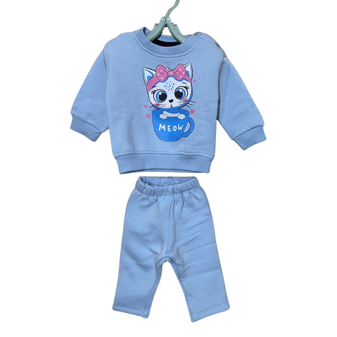 Sky Blue Kitty Tracksuit