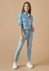 Decorative Stitch Denim Jacket