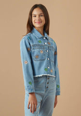 Decorative Stitch Denim Jacket