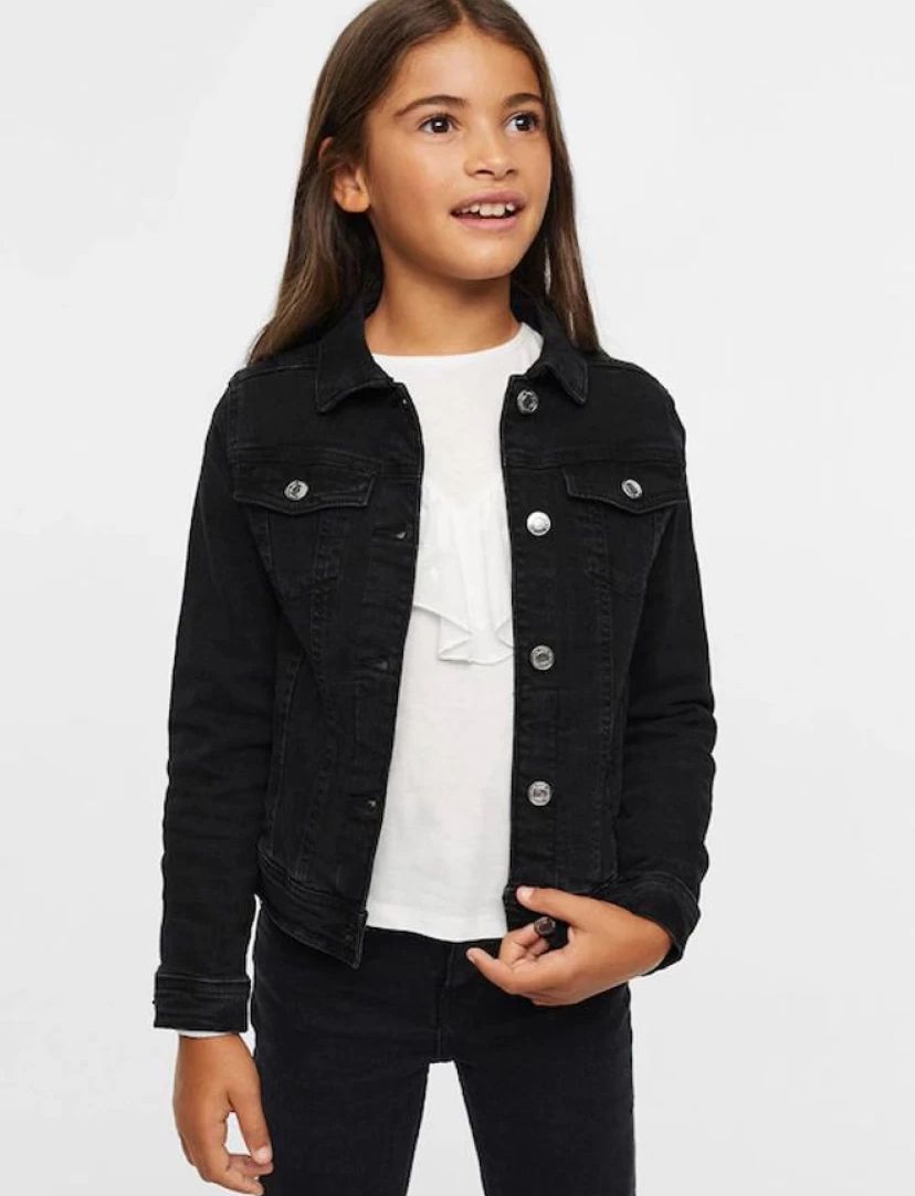 Kids Black Denim Jacket - Premium Quality