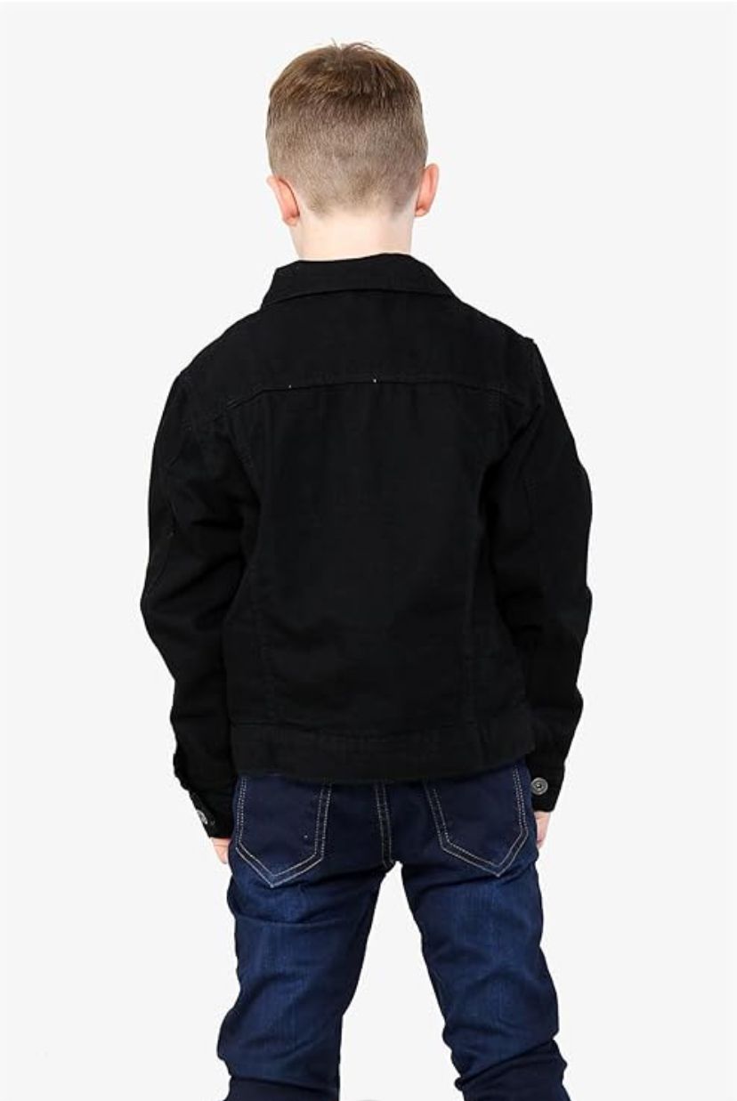 Kids Black Denim Jacket - Premium Quality