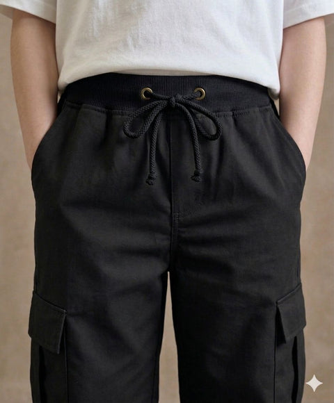 Korean Style Baggy Cargo Trousers