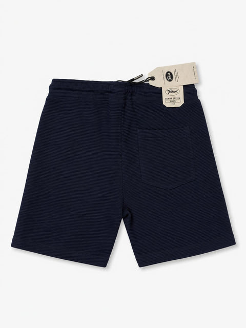 Petrol Kids Textured Shorts – Navy Blue