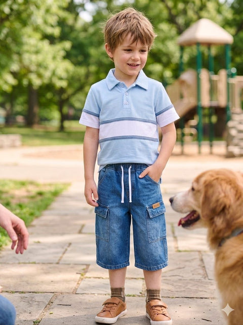 Boys’ Classic Layered-Look Polo