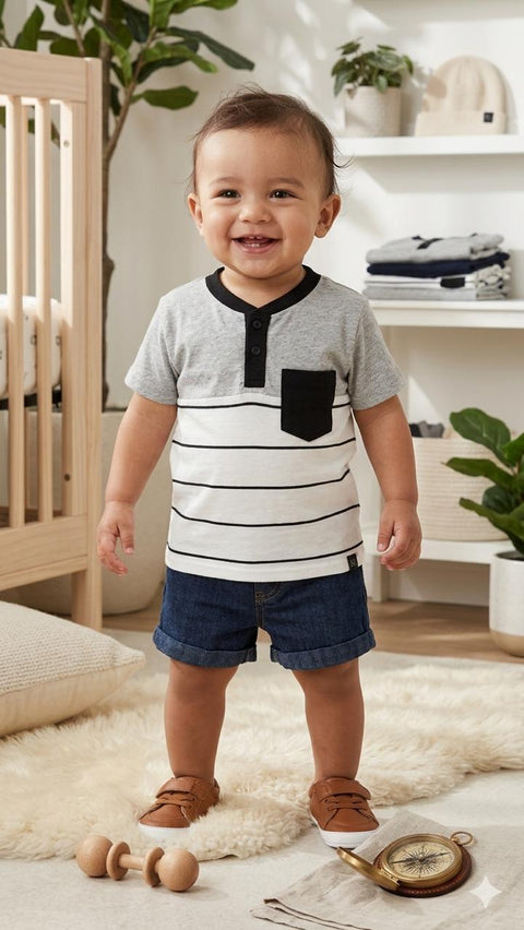 The Kenneth Cole® Toddler Colorblock Henley