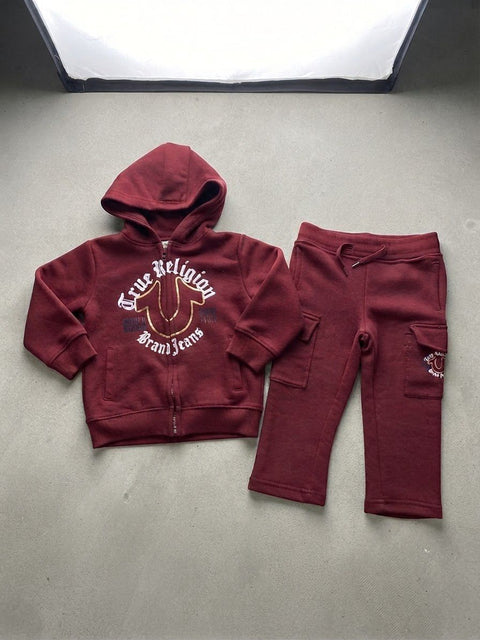 Premium Boys True Religion 2-Piece Tracksuit Set (Hoodie & Trousers)