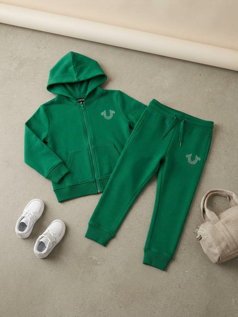 Premium Boys True Religion 2-Piece Tracksuit Set (Hoodie & Trousers)