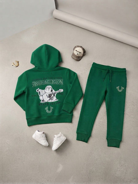 Premium Boys True Religion 2-Piece Tracksuit Set (Hoodie & Trousers)