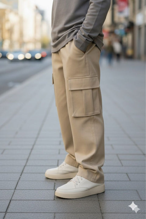 Teen Denim Cargo Pants – 6 Pocket | Stretchable & Casual