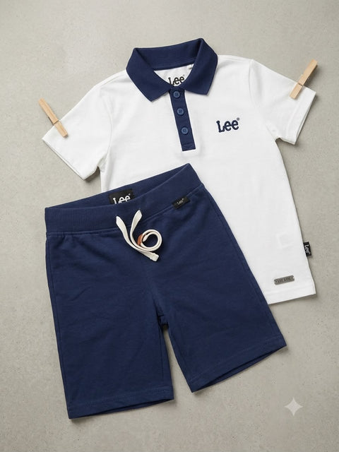 Kids Premium Summer Shorts Set – The Royal Navy Polo Shorts Set
