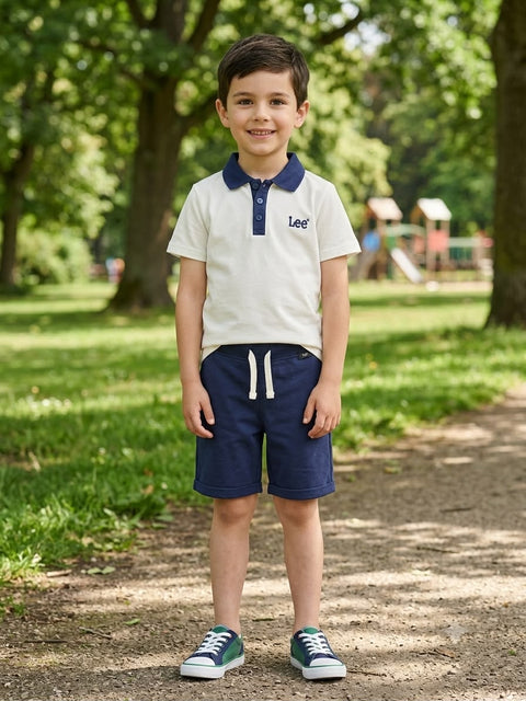 Kids Premium Summer Shorts Set – The Royal Navy Polo Shorts Set