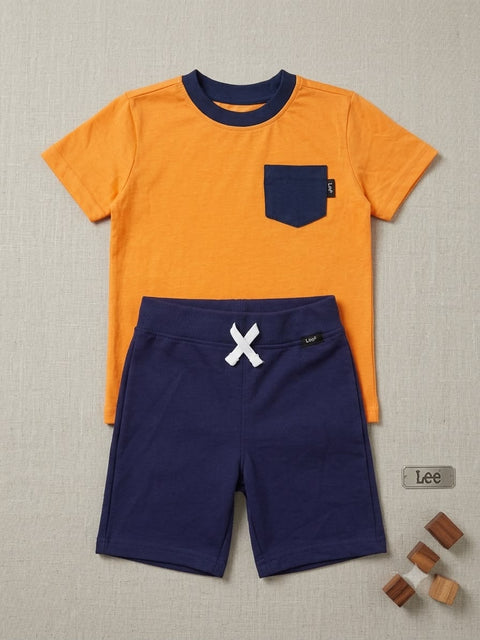 Kids Premium Summer Shorts Set – Vibrant Canary Cotton Suit