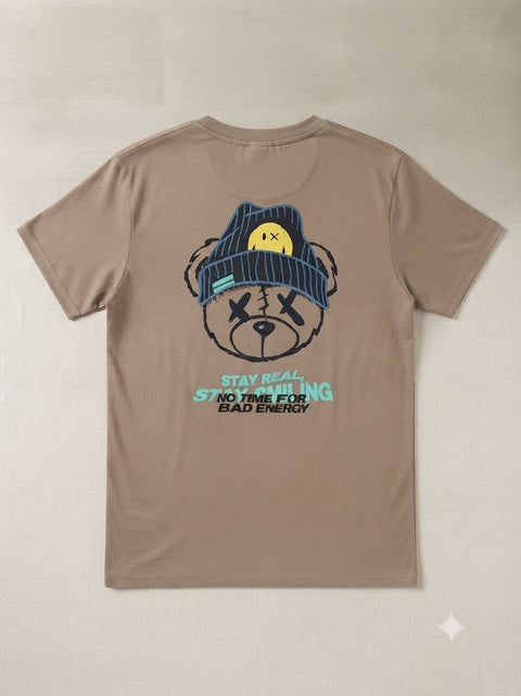 SmileyWorld® Graphic T-Shirt – Beige / Khaki