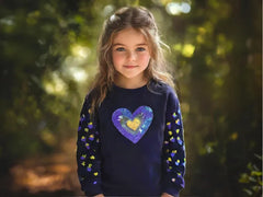 Heart Sequence Sweat Shirt