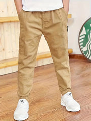 KIDS JOGGER-TROUSER-BROWN