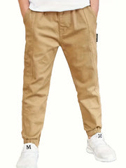 KIDS JOGGER-TROUSER-BROWN