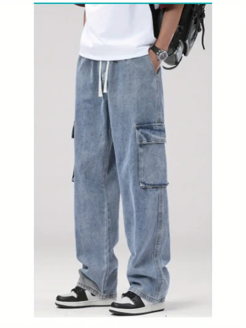 Unisex-Six-Pocket-Denim-trouser