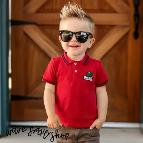 DINO-RED-POLO