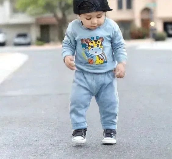 Sky Blue Giraffe Adventure Tracksuit